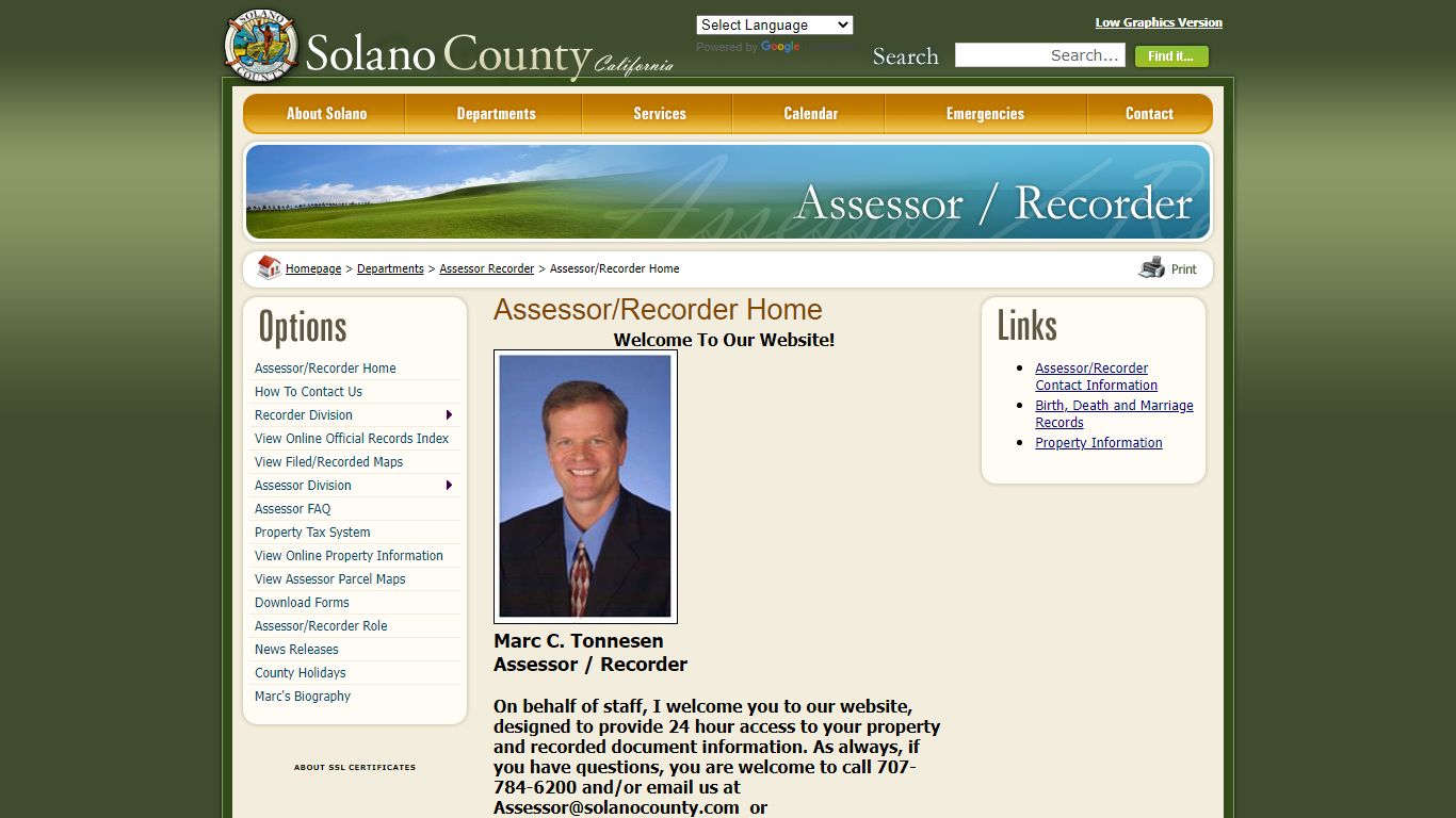 Solano County - Assessor/Recorder Home - Solano County, California